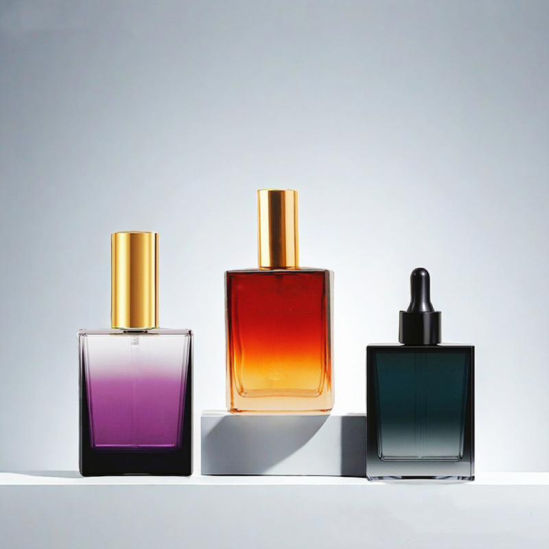 Bočica s kapaljkom Bočica za serum Staklena kozmetička ambalaža za njegu kože Sitotisak Bočica za losion