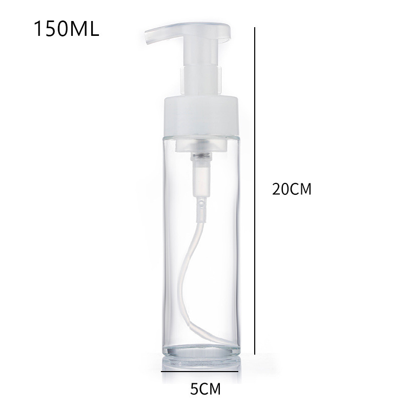 Prazna staklena boca od pjene s pumpicom Prozirna matirana boca za pjenasti sapun za ruke za njegu kože Prazna staklena boca od pjene s pumpicom Prozirna matirana boca za pjenasti sapun za ruke za njegu kože