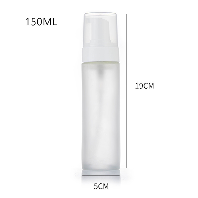 Prazna staklena boca od pjene s pumpicom Prozirna matirana boca za pjenasti sapun za ruke za njegu kože Prazna staklena boca od pjene s pumpicom Prozirna matirana boca za pjenasti sapun za ruke za njegu kože