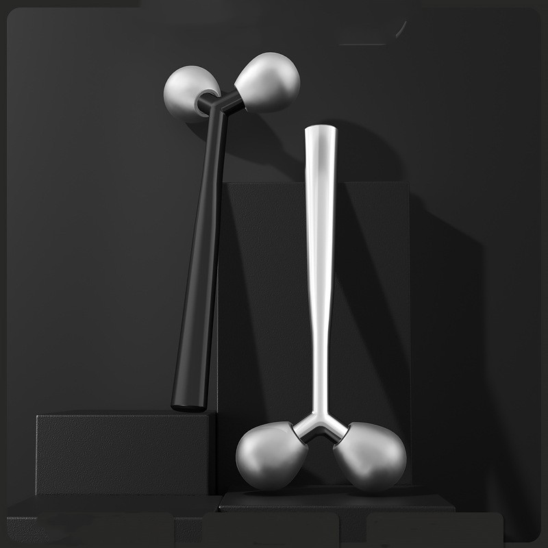 Ručni 3d valjkasti masažer za podizanje lica u obliku slova Y Rotirajući valjak za masažu lica za 360 Ručni 3d valjkasti masažer za podizanje lica u obliku slova Y Rotirajući valjak za masažu lica za 360