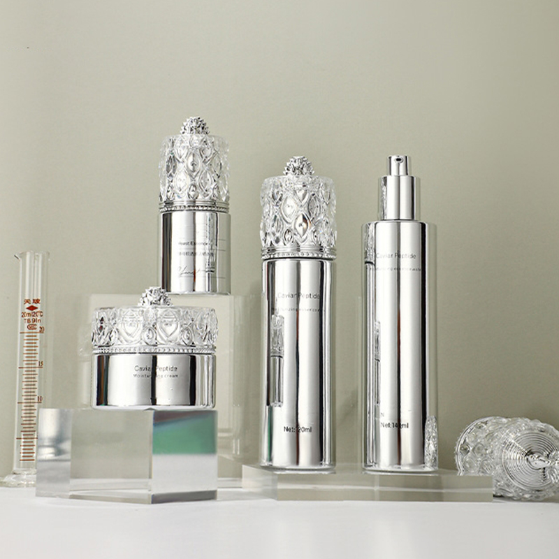 Logo Glazura Staklene boce losiona Maska za lice Ambalaža za njegu kože Staklena bočica Krema za lice