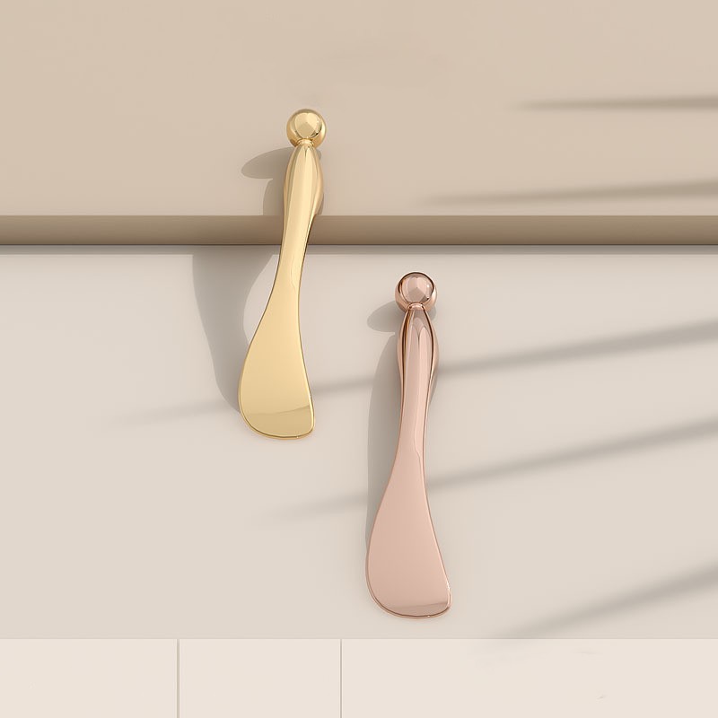 Osobna etiketa Glava za masažu Kozmetička žlica Zlato Srebrna Krema za oči Štap za masažu Metalna kozmetička lopatica