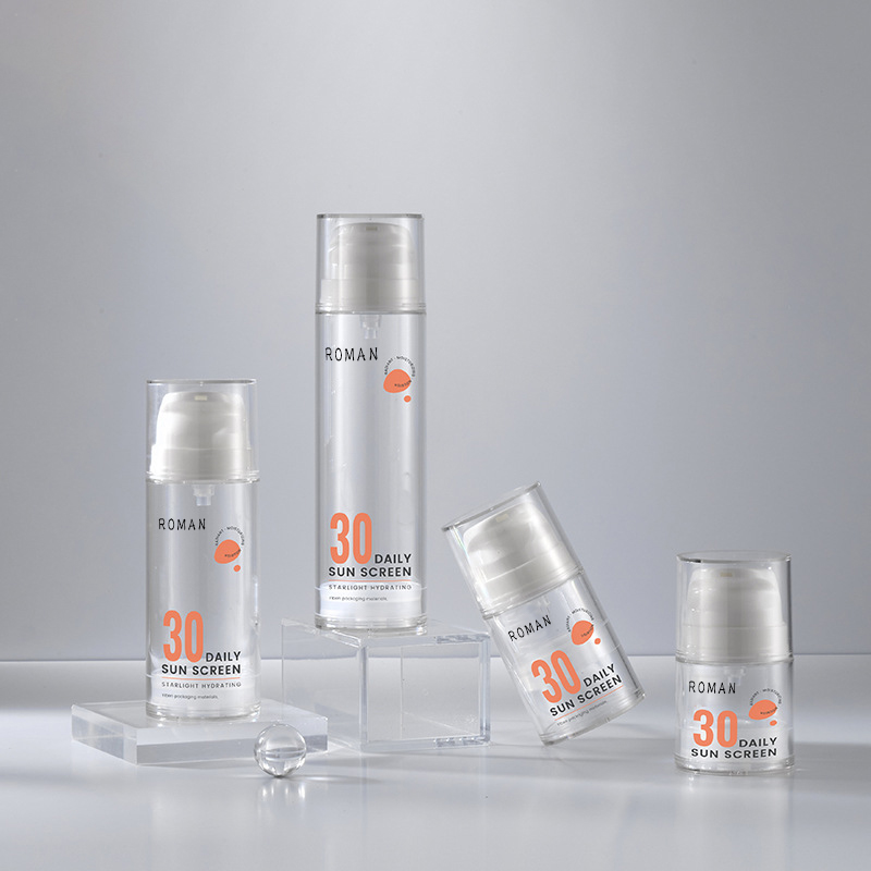 15ml 30ml 50ml 100ml 120ml Prozirno bijelo bezzračno pakiranje Bočica s pumpicom za serum za njegu kože Ulje za tijelo