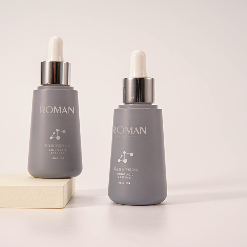 Prazna 1oz 5ml 10ml 15ml 30ml 50ml debela konusna šarena matirana plastična bočica s kapaljkom za kozmetički serum za njegu kože