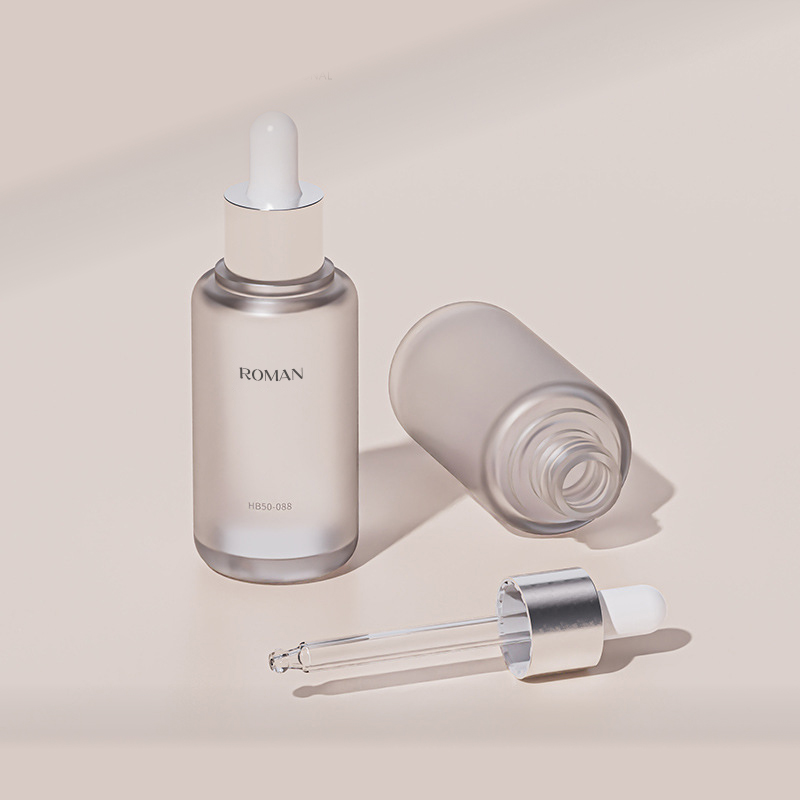 Matirana plastična bočica seruma ravnog ramena 20 ml 30 ml 40 ml 60 ml 80 ml 100 ml Prazna mat kozmetička bočica s kapaljkom za serum za lice
