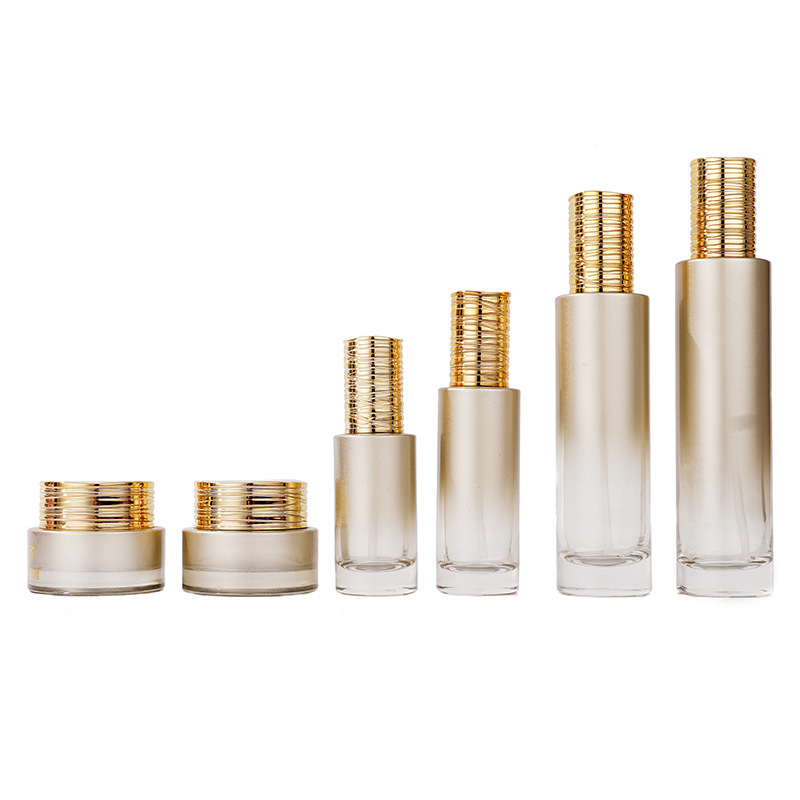 Staklena bočica za serum s galvaniziranim brušenim poklopcem Staklena bočica za serum s galvaniziranim brušenim poklopcem