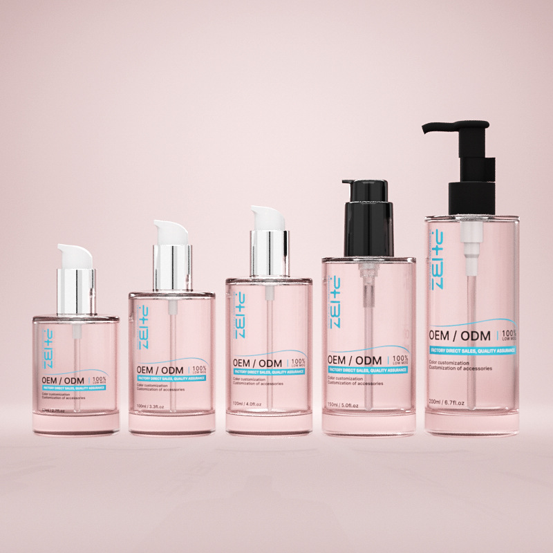 Staklena bočica kozmetičkog seruma višestrukog kapaciteta s debelim dnom