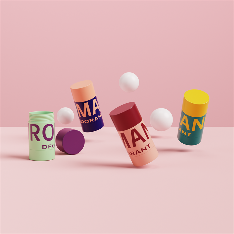 Prazna ovalna plastična bočica za pakiranje dezodoransa u obliku štapića za njegu kože Prazna ovalna plastična bočica za pakiranje dezodoransa u obliku štapića za njegu kože