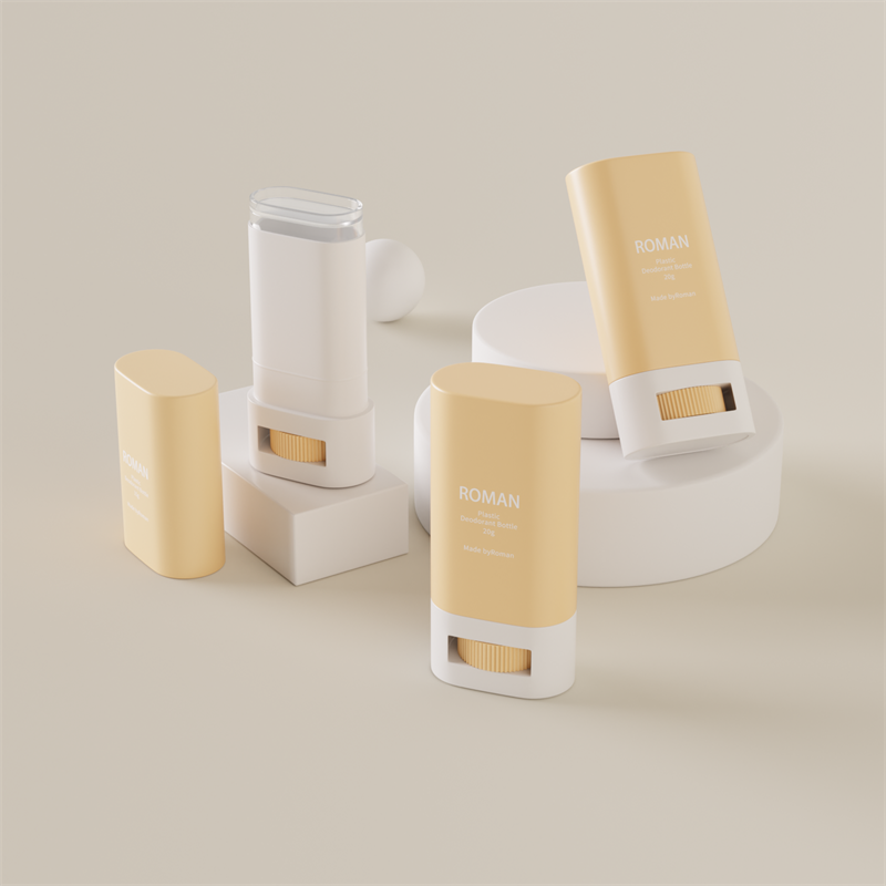 Prazna ovalna plastična bočica za pakiranje dezodoransa u obliku štapića za njegu kože Prazna ovalna plastična bočica za pakiranje dezodoransa u obliku štapića za njegu kože