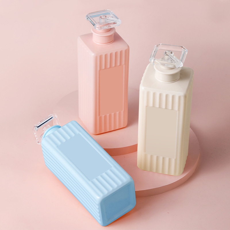 500 ml 750 ml četvrtasta plastična boca s pumpicom za losion za kućne ljubimce s površinom u obliku pruga za kozmetički spremnik za ulje za kosu, šampon i regenerator 500 ml 750 ml četvrtasta plastična boca s pumpicom za losion za kućne ljubimce s površinom u obliku pruga za kozmetički spremnik za ulje za kosu, šampon i regenerator