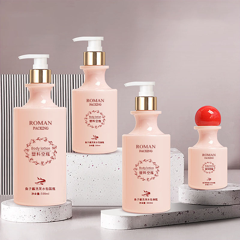 Vrhunska boca sa zakrivljenim vratom od matirane plastike za losion za pranje lica za njegu kože Boca tonera 100 ml 200 ml 300 ml 500 ml s kuglastim čepom