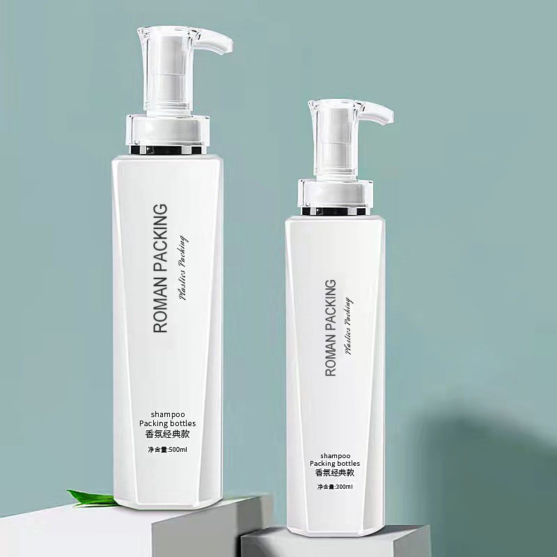 Luksuzna bijela 300 ml 500 ml duga i tanka bočica s losionom za šampon, gel za tuširanje Pakiranje za pranje tijela sa zlatnom pumpicom Luksuzna bijela 300 ml 500 ml duga i tanka bočica s losionom za šampon, gel za tuširanje Pakiranje za pranje tijela sa zlatnom pumpicom