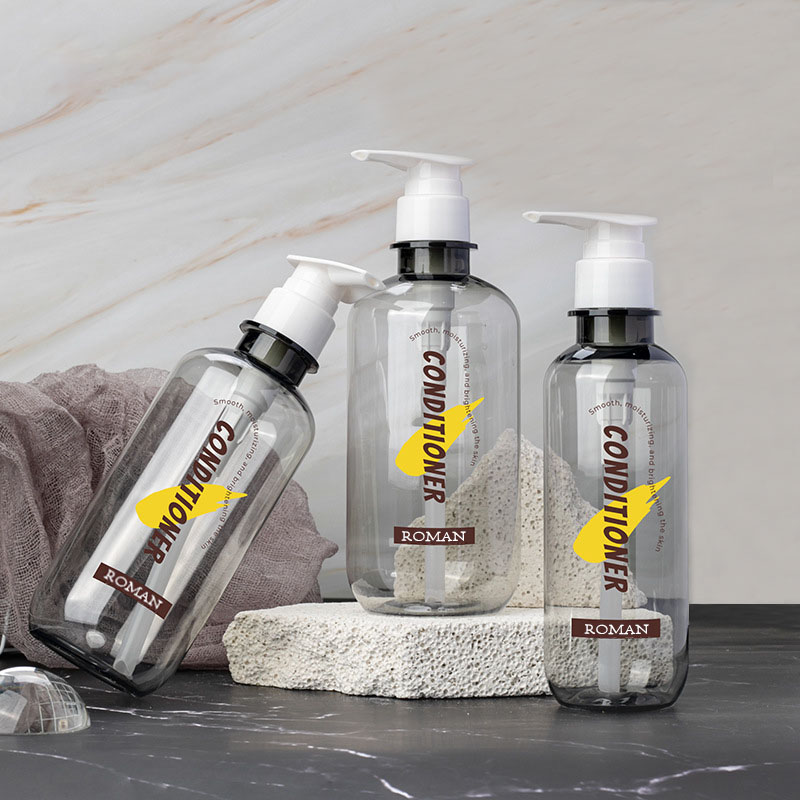 Plastične prazne boce losiona 300 ml 400 ml 500 ml 600 ml PET Boston Okrugla boca šampona regeneratora Boca s dozatorom gela za tuširanje Boca s pumpicom