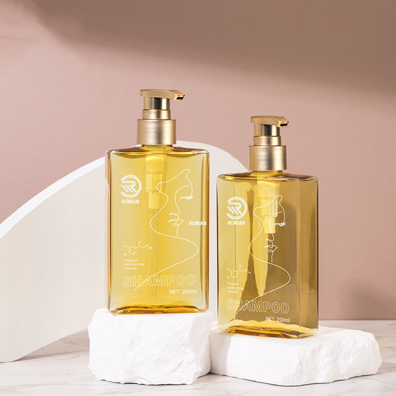 150ml 200ml Flat Square Gel za tuširanje Umivanje lica Losion za tijelo Regenerator Zlatna bočica na pumpicu Sredstvo za njegu kože Ulje za skidanje šminke