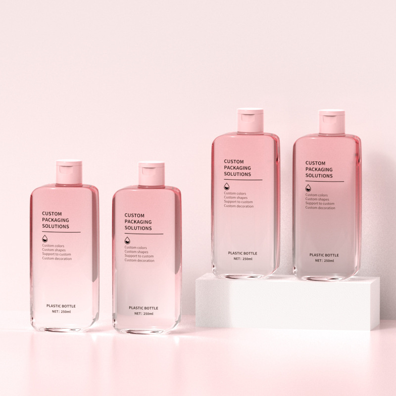250 ml ravna bočica za hidratantnu kremu za masažu Sredstvo za čišćenje lica Posuda za losion za tijelo Bočica za gel za tuširanje Šampon za zaštitu od sunca