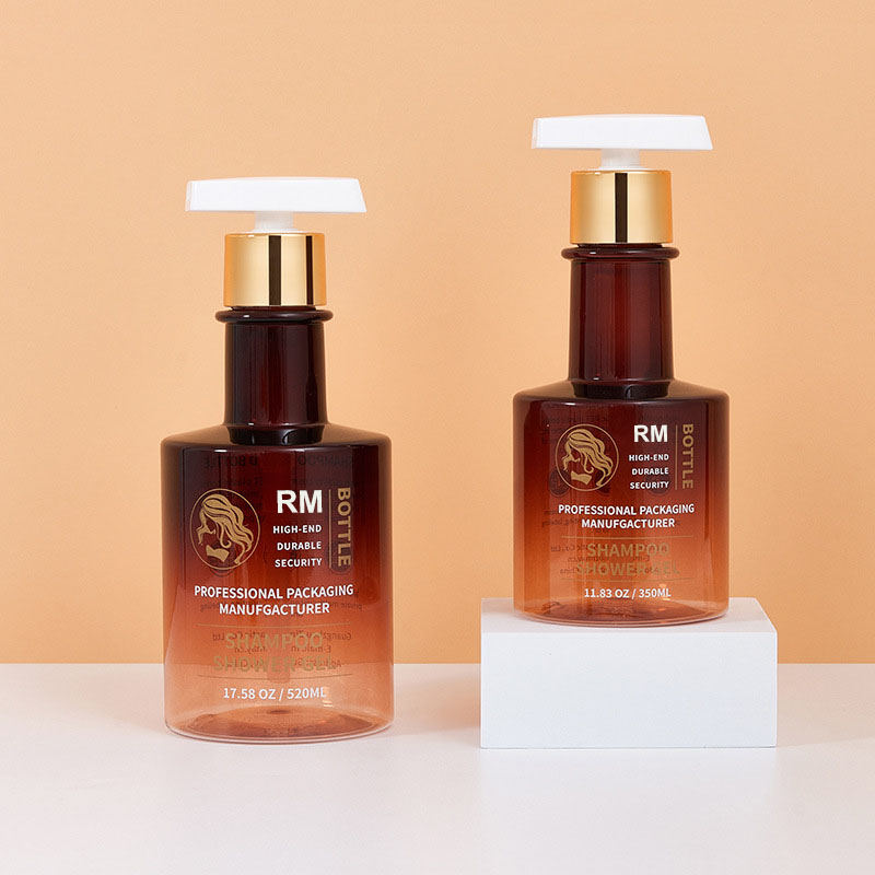 Besplatni uzorak Boca šampona s dugim vratom boje jantara, crnog zlata, prazna boca za pranje ruku, plastične boce s pumpicom za losion za tijelo 300 ml 500 ml Besplatni uzorak Boca šampona s dugim vratom boje jantara, crnog zlata, prazna boca za pranje ruku, plastične boce s pumpicom za losion za tijelo 300 ml 500 ml