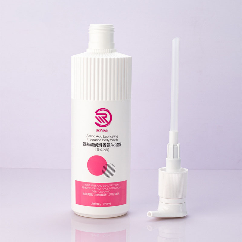 Vruća bijela prugasta HDPE plastična boca s valovitom mlaznicom 500 ml 700 ml šampon gel losion s čepom za tuširanje Vijetnam Vruća bijela prugasta HDPE plastična boca s valovitom mlaznicom 500 ml 700 ml šampon gel losion s čepom za tuširanje Vijetnam