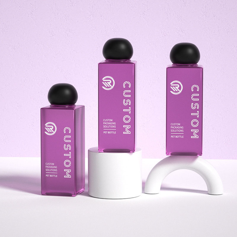 Vrhunske plastične četvrtaste 200ml 250ml prozirne matirane bočice kozmetičkog losiona za serum za njegu kože Pakiranje vrhunskog tonera s kuglastim čepom na navoj Vrhunske plastične četvrtaste 200ml 250ml prozirne matirane bočice kozmetičkog losiona za serum za njegu kože Pakiranje vrhunskog tonera s kuglastim čepom na navoj