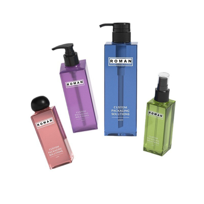 Vrhunske plastične četvrtaste 200ml 250ml prozirne matirane bočice kozmetičkog losiona za serum za njegu kože Pakiranje vrhunskog tonera s kuglastim čepom na navoj Vrhunske plastične četvrtaste 200ml 250ml prozirne matirane bočice kozmetičkog losiona za serum za njegu kože Pakiranje vrhunskog tonera s kuglastim čepom na navoj