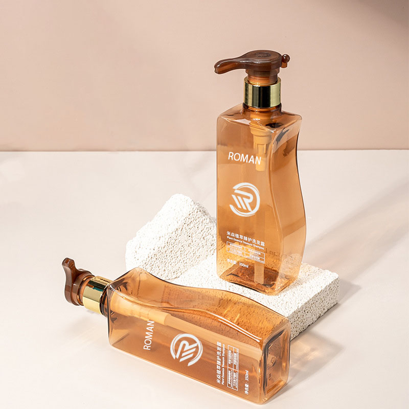 Pouzdana plastična prazna bočica za losion za tijelo od 350 ml i 500 ml u obliku jantara za kućne ljubimce s pumpicom za upotrebu šampona za njegu kose ili kreme za lice Pouzdana plastična prazna bočica za losion za tijelo od 350 ml i 500 ml u obliku jantara za kućne ljubimce s pumpicom za upotrebu šampona za njegu kose ili kreme za lice