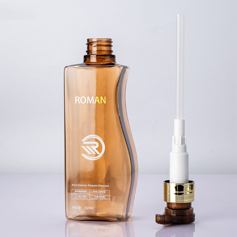 Pouzdana plastična prazna bočica za losion za tijelo od 350 ml i 500 ml u obliku jantara za kućne ljubimce s pumpicom za upotrebu šampona za njegu kose ili kreme za lice Pouzdana plastična prazna bočica za losion za tijelo od 350 ml i 500 ml u obliku jantara za kućne ljubimce s pumpicom za upotrebu šampona za njegu kose ili kreme za lice