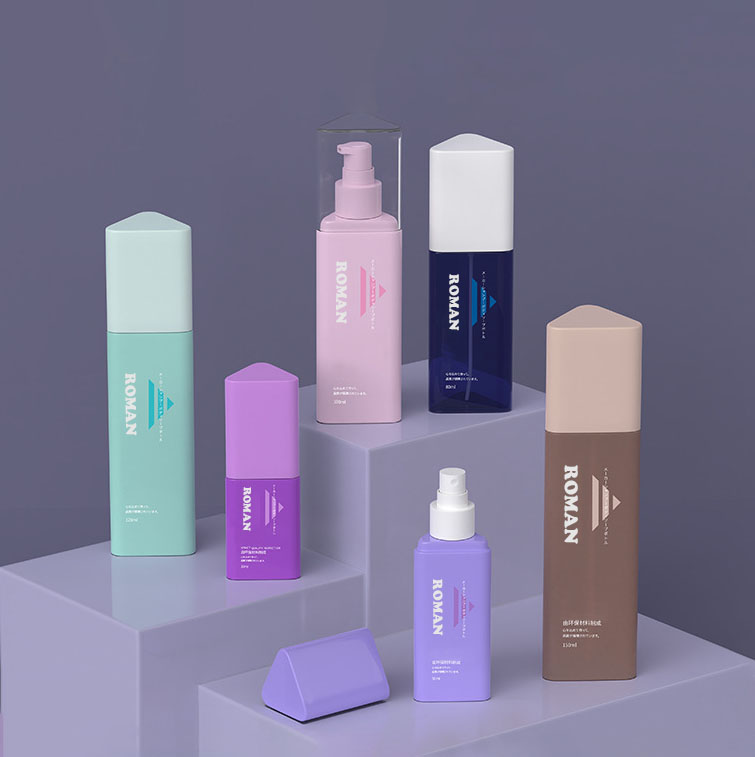 Pouzdana plastična 30ml 50ml 80ml trokutasti spremnik šampona za gel za tuširanje Bočica s pumpicom za regenerator za kosu za sredstvo za čišćenje lica