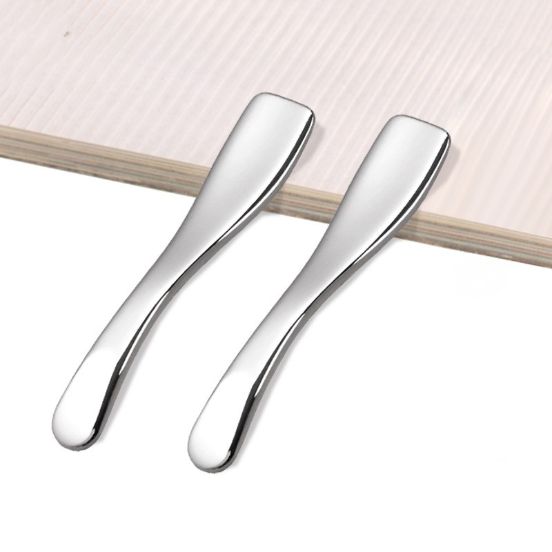 Mini mala lopatica za šminku za lice i oko očiju Lopatica za masku Zlatna metalna kozmetička žlica