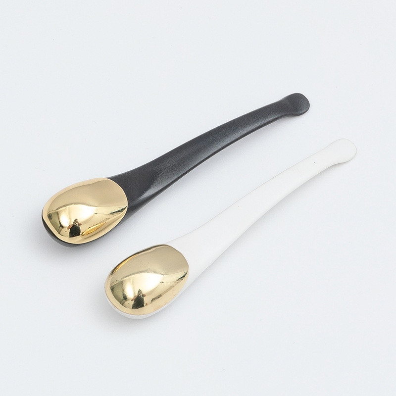 Zlatna, srebrna kozmetička lopatica, žlica, visokokvalitetna metalna žlica za kremu za lice i oči, žlica za ljepotu i šminku, žlica za masku za lice Zlatna, srebrna kozmetička lopatica, žlica, visokokvalitetna metalna žlica za kremu za lice i oči, žlica za ljepotu i šminku, žlica za masku za lice