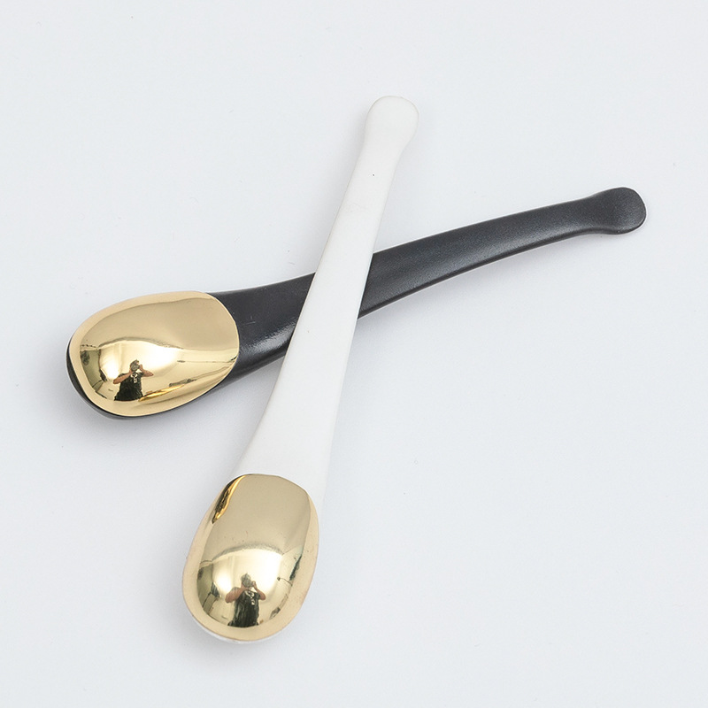 Zlatna, srebrna kozmetička lopatica, žlica, visokokvalitetna metalna žlica za kremu za lice i oči, žlica za ljepotu i šminku, žlica za masku za lice Zlatna, srebrna kozmetička lopatica, žlica, visokokvalitetna metalna žlica za kremu za lice i oči, žlica za ljepotu i šminku, žlica za masku za lice